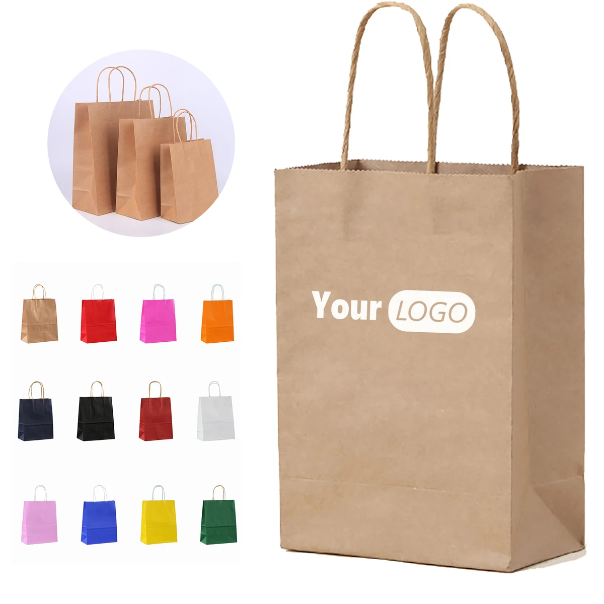 Colorful Shopping Partyt Kraft Paper Bag with Handle 1