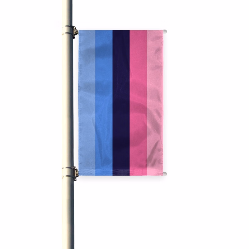 3'x8' Omnisexual Pleated Light Post Banner