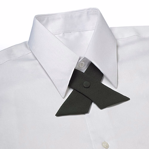 Hunter Green Poplin Uniform Crossover Tie