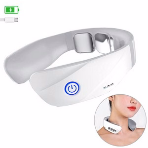 Neck Massager With Magnetic Electrode Pads