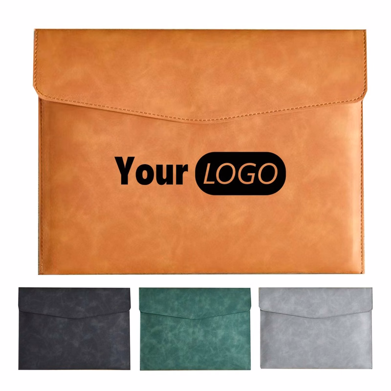 A4 PU Leather File Storage Bag