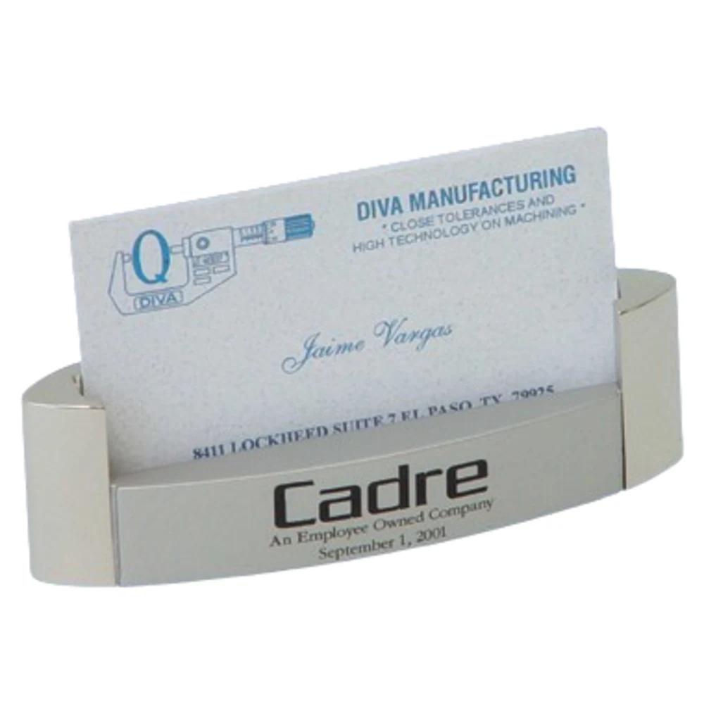 2 Tone Chrome Zinc Card Holder 1