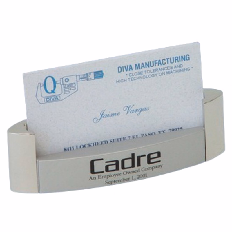 2 Tone Chrome Zinc Card Holder