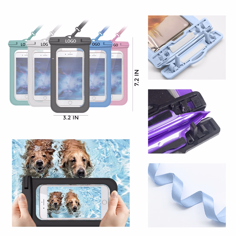 MOQ 10 PCS Convenient Mobile Phone Waterproof Bag