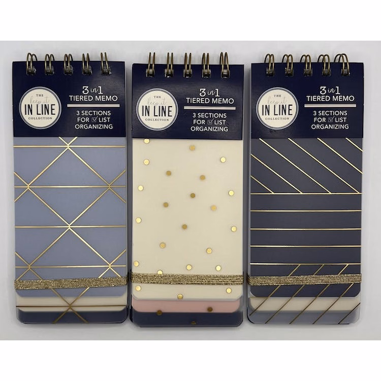 Tiered Memo Books - Fashion Cover  3" x 7"