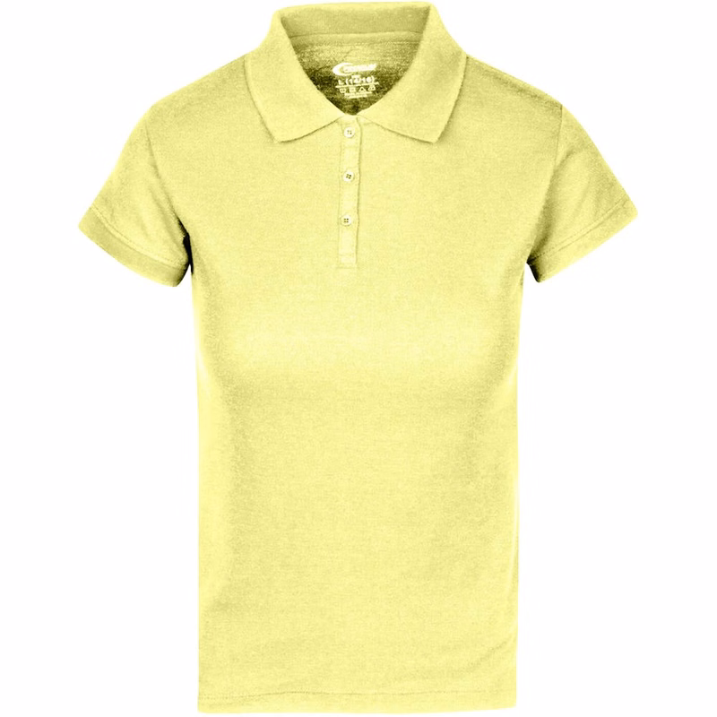 Juniors' Polo Uniform Shirts - Yellow Size XL