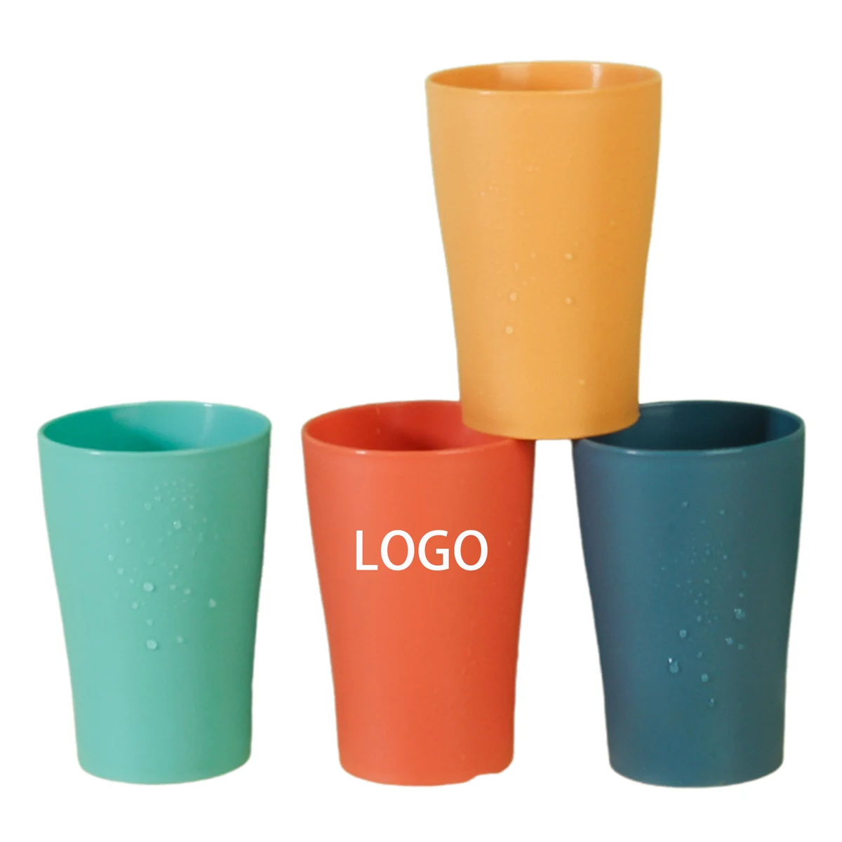 12oz Simple Wheat Straw Gargle Cup 1