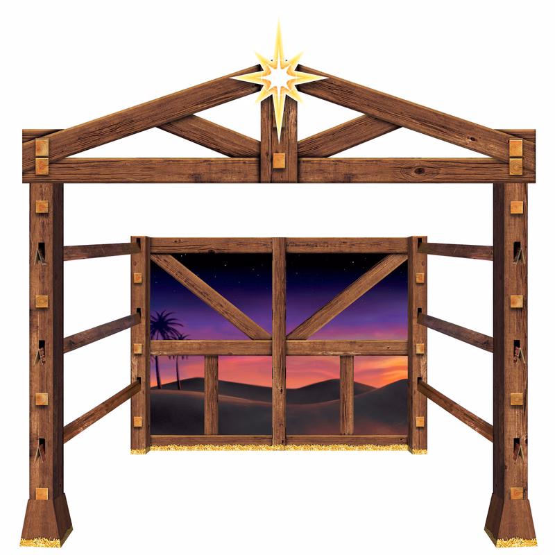 Nativity Scene Photo Prop Stand-Up