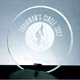 BEVELED CIRCLE W/ ALUMINIUM POLE (LARGE)
