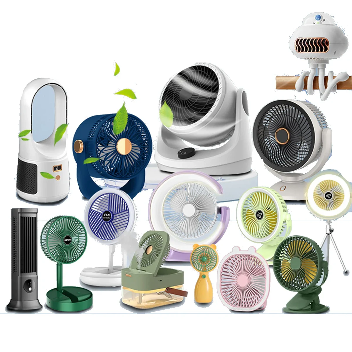 Various Styles Of Small Fans 1