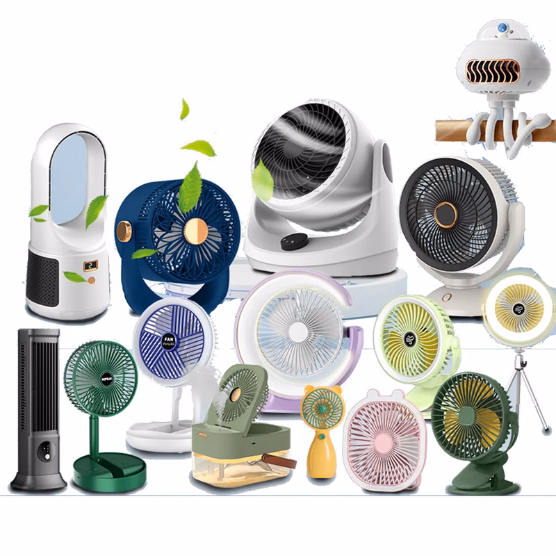 Various Styles Of Small Fans