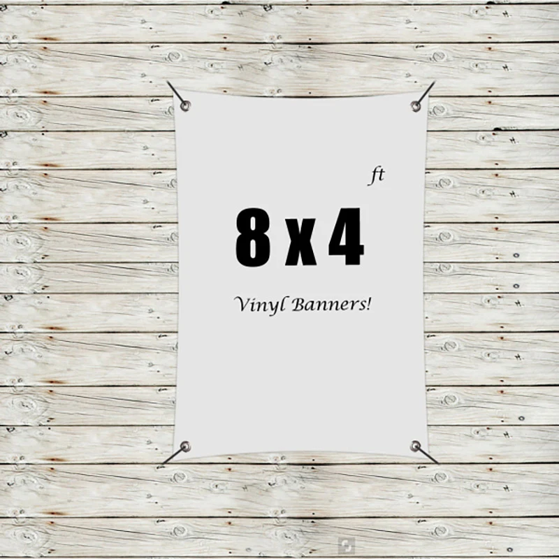Custom 8' x 4' Vinyl Banners 1
