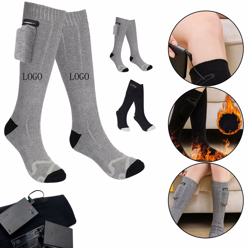 Long Thick USB Charging Heating Socks