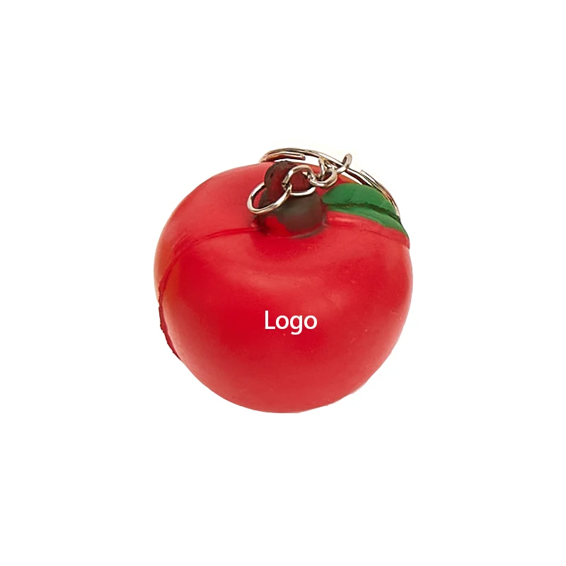 2 in 1 Apple Keychain and Stress Reliever 1