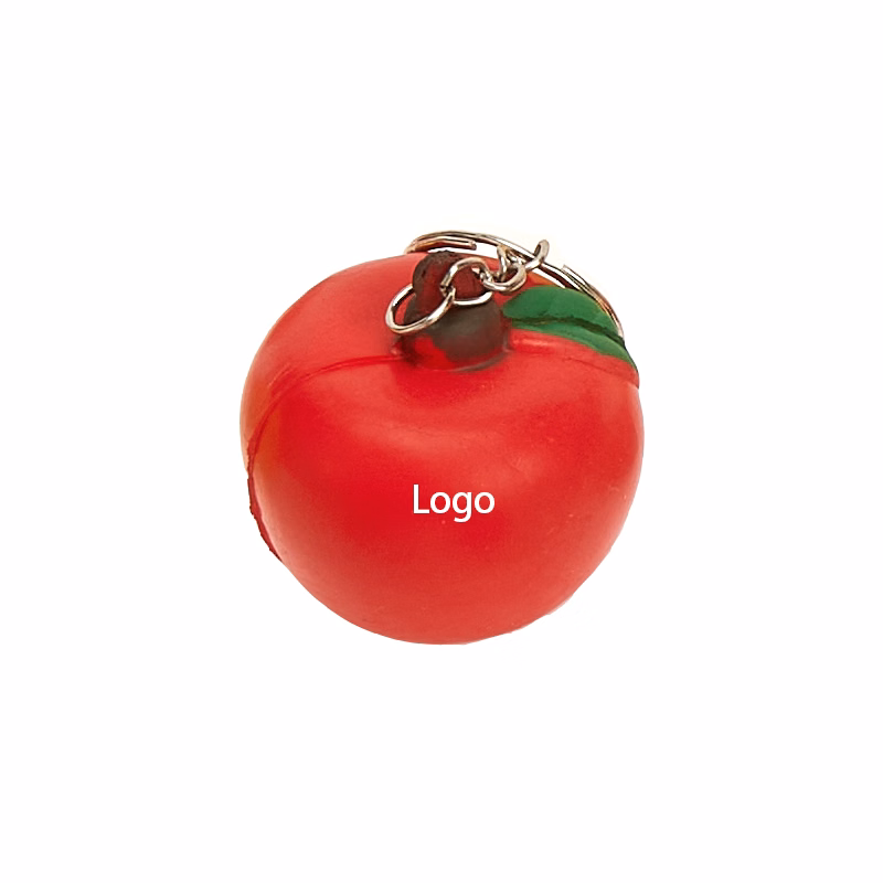2 in 1 Apple Keychain and Stress Reliever