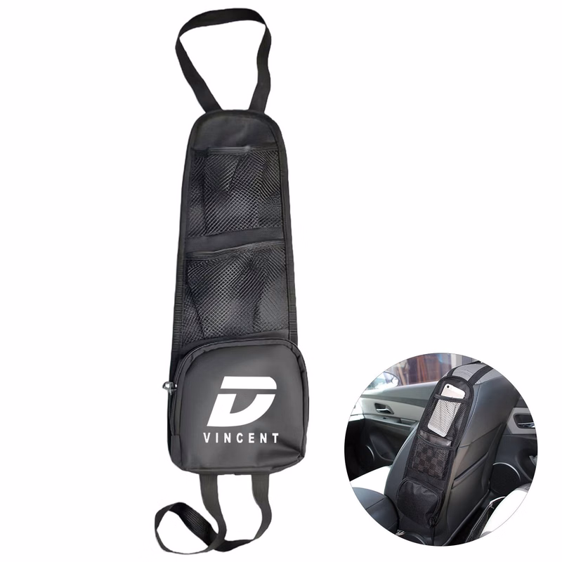 Dual Hanging Car Seat Organizer Pouch