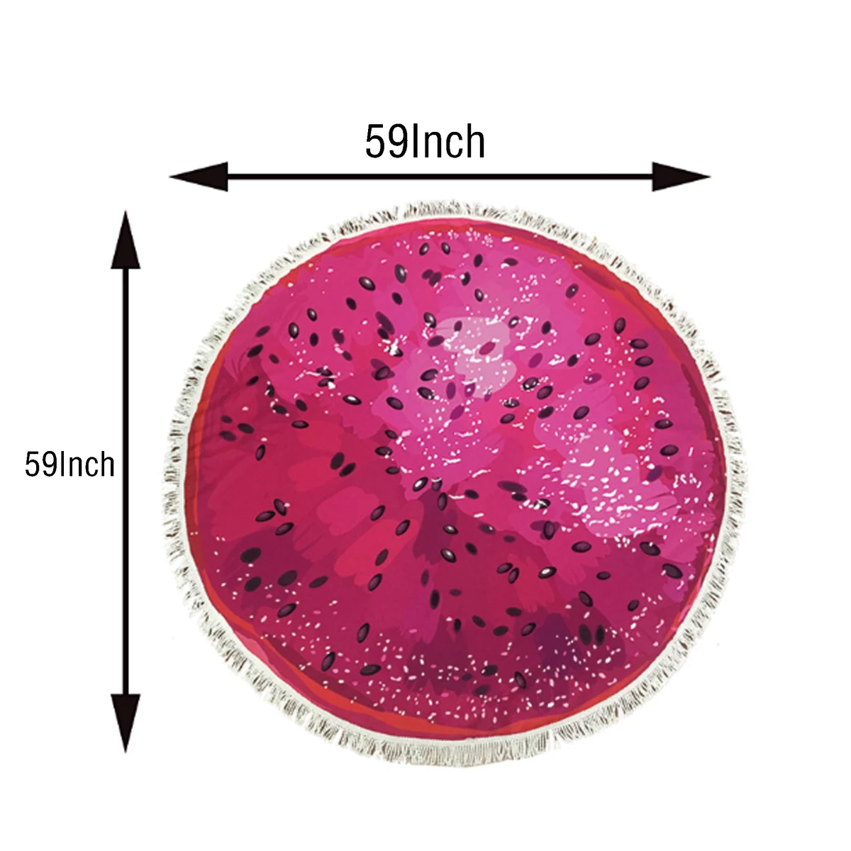 Full Colors Round Beach Towel And Beach Mat 1