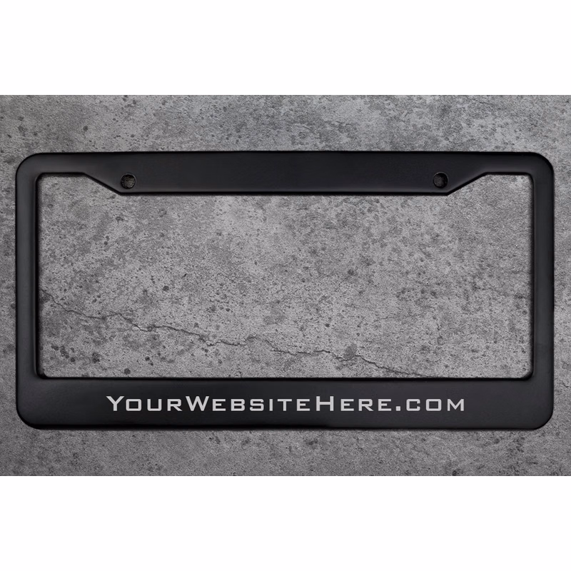 Black Metal License Plate Frames