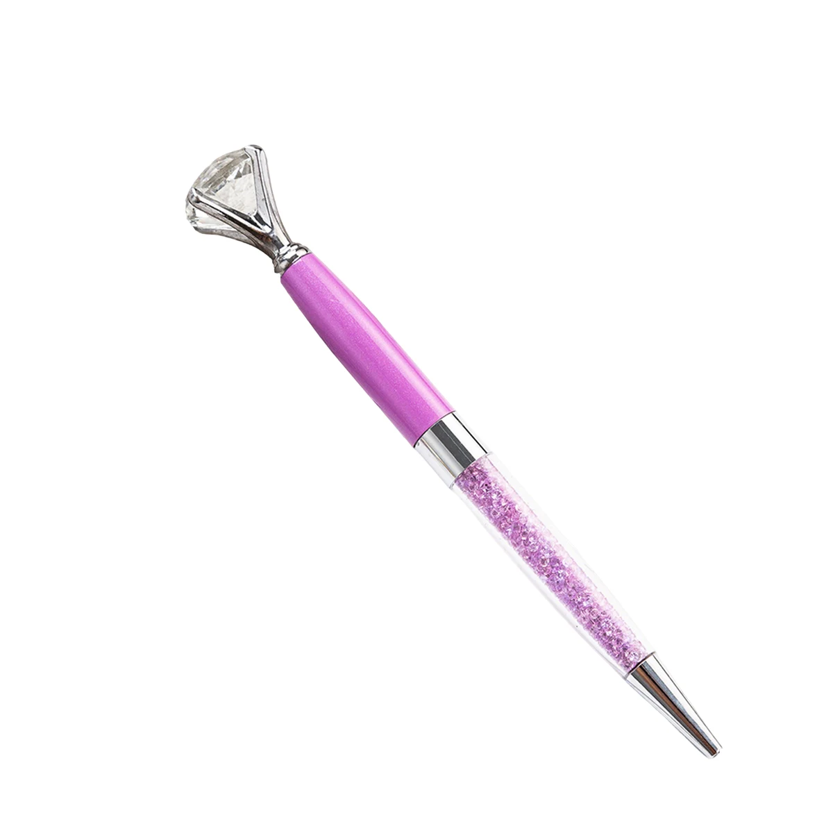 Crystal Crown Ballpoint Pen Twist Action Metal Barrel 1
