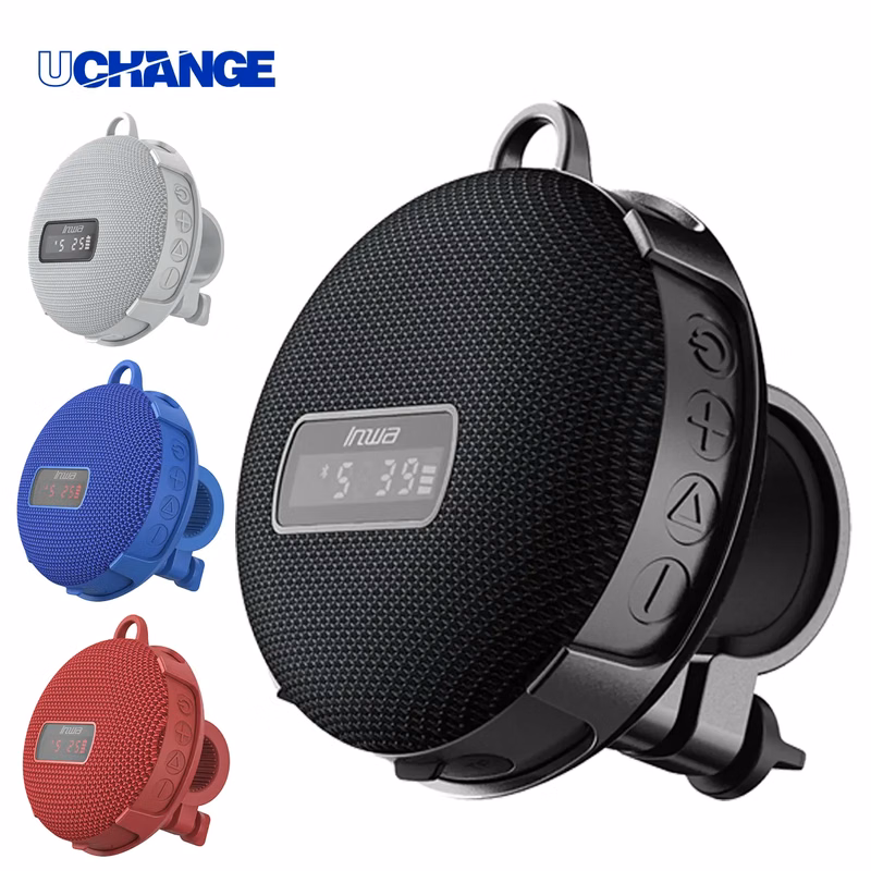 Bike-Mount Waterproof Bluetooth Speaker With Speed Display