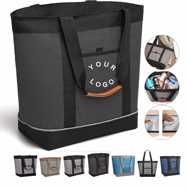 Insulated Cooler Tote With Thermal Oxford Fabric