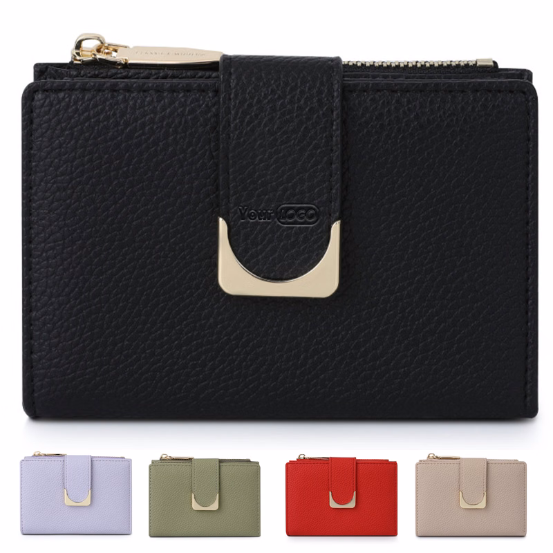 PU Stylish zippered coin purse