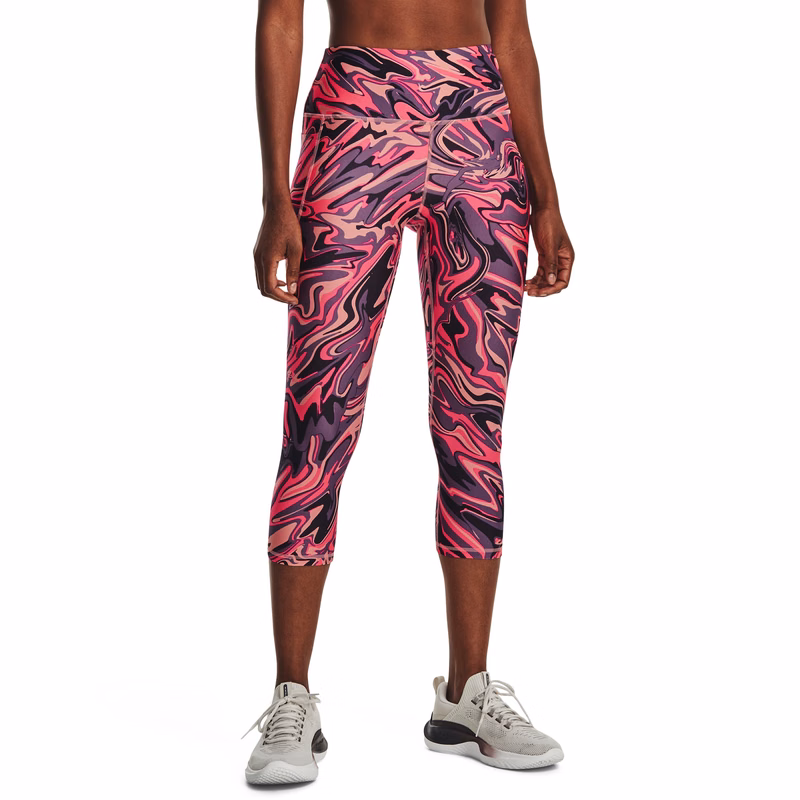 Women's HeatGear No-Slip Waistband Printed Capris 