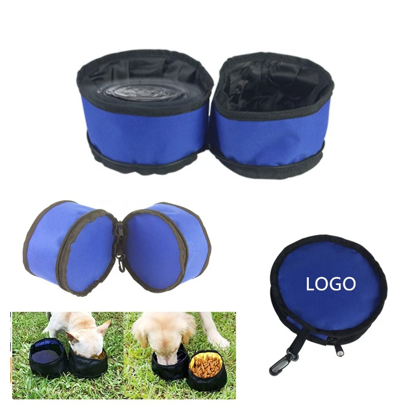 Collapsible Double Pet Dog Bowl 1
