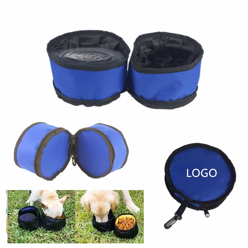 Collapsible Double Pet Dog Bowl