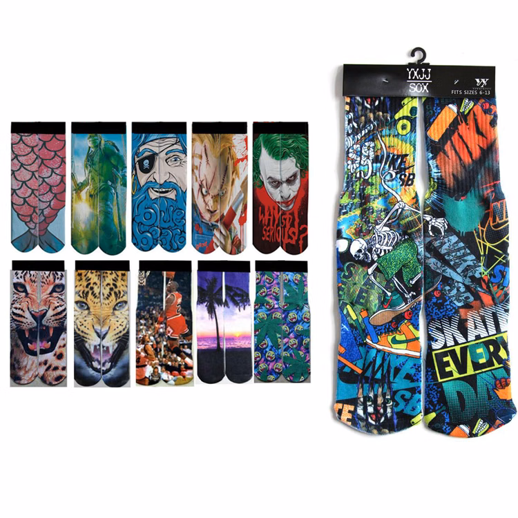 3D Print Thicken Long Socks Unisex