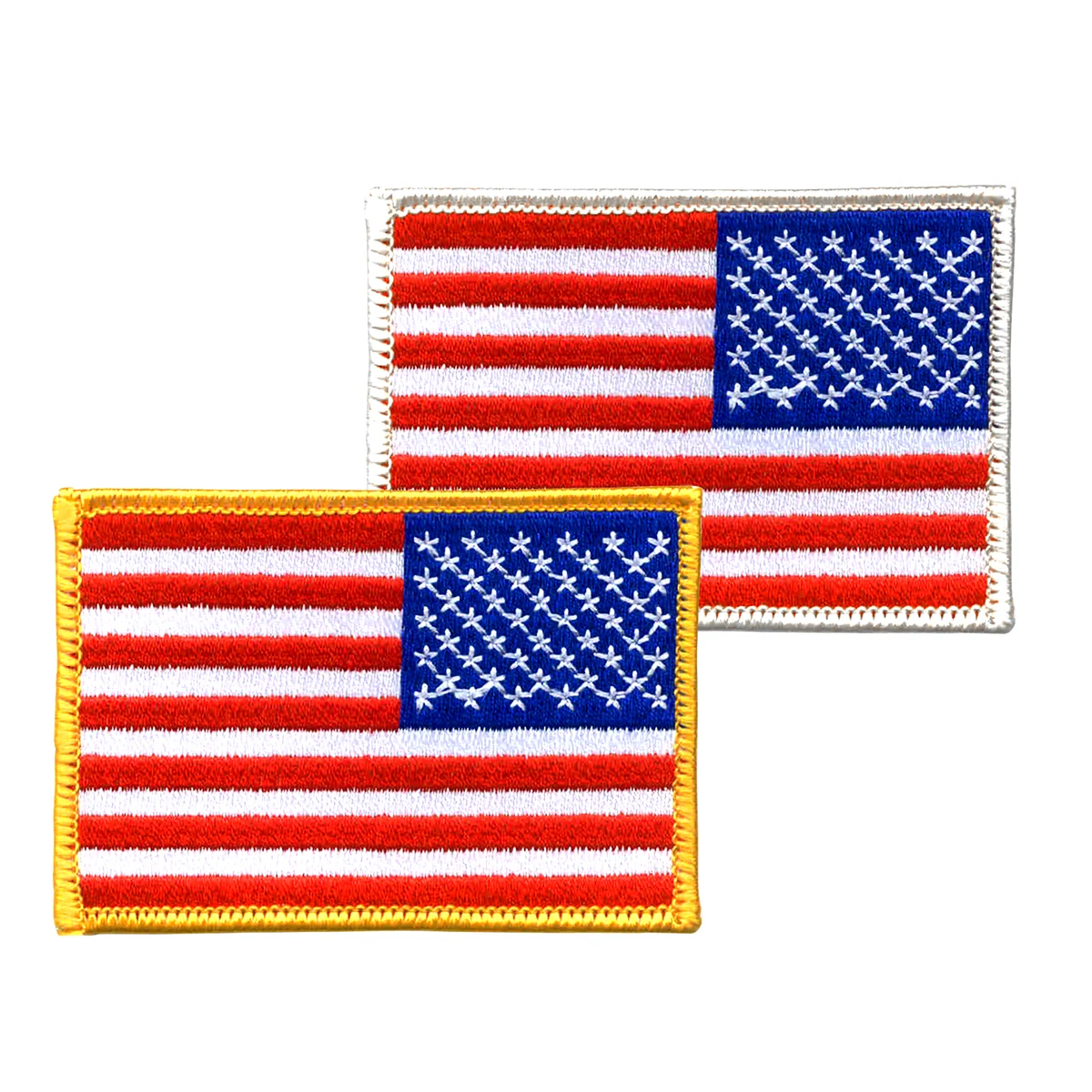 Reverse American Flag Embroidered Patch 1