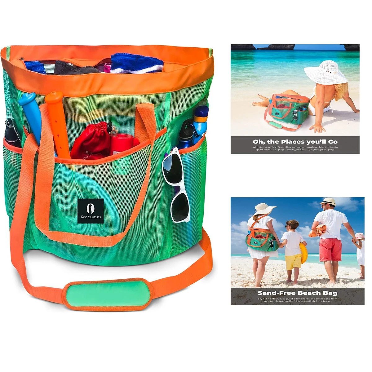 16.5 x 4.5 x 17.5 Inches Large Beach Bag 1