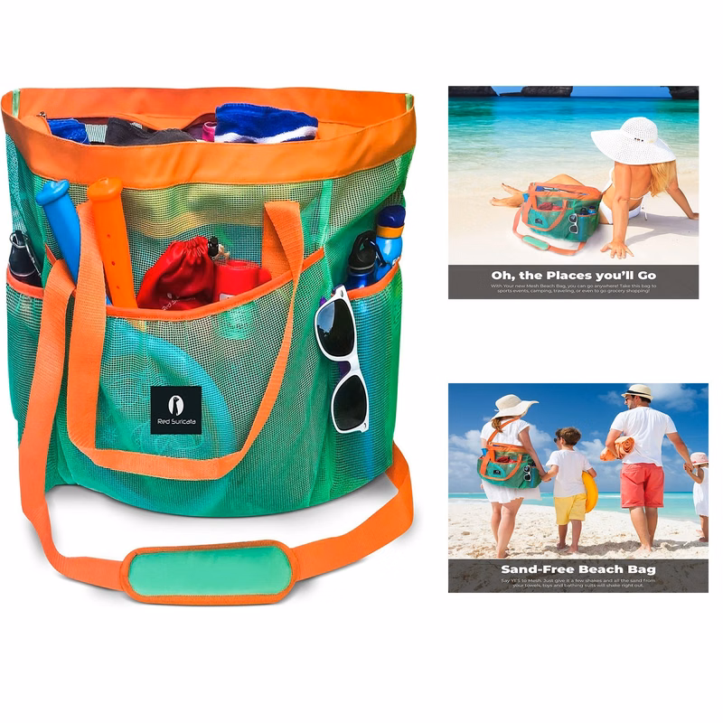 16.5 x 4.5 x 17.5 Inches Large Beach Bag
