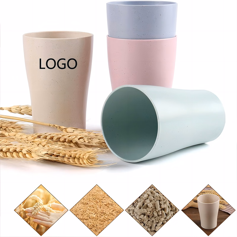 10oz Wheat Straw Toothbrush Cup