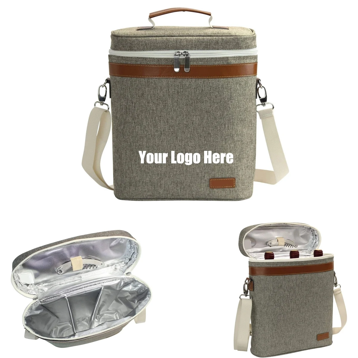 Insulated Wine Tote Carrier Bag 1