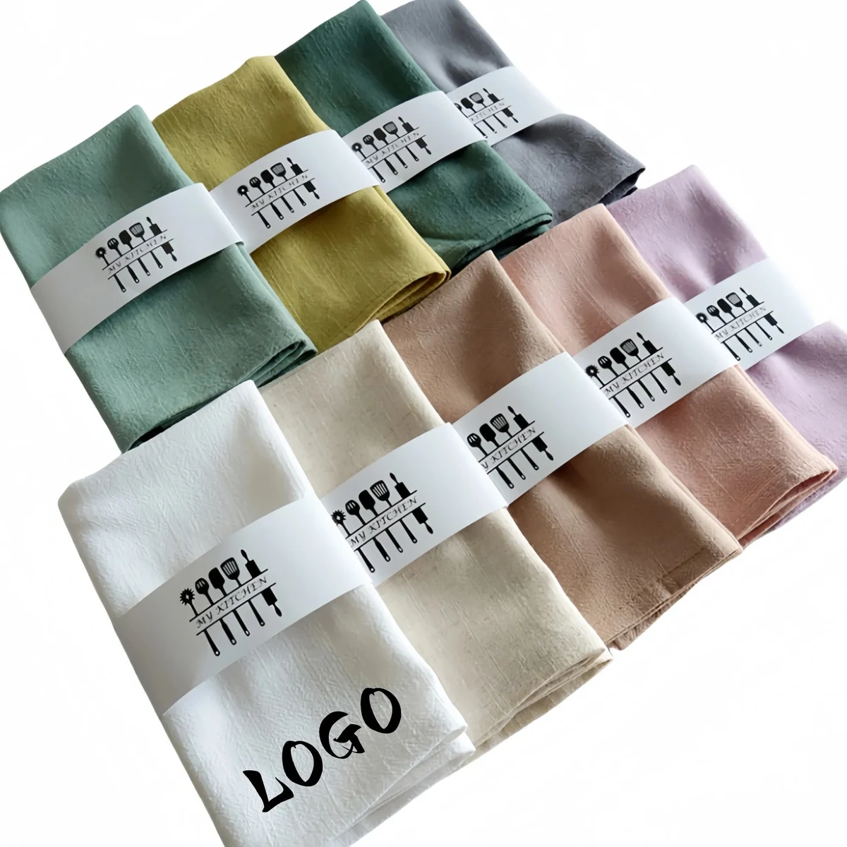 Premium Eco-Friendly Plain Cotton Linen Napkin 1