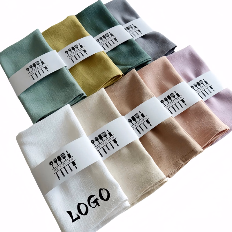 Premium Eco-Friendly Plain Cotton Linen Napkin