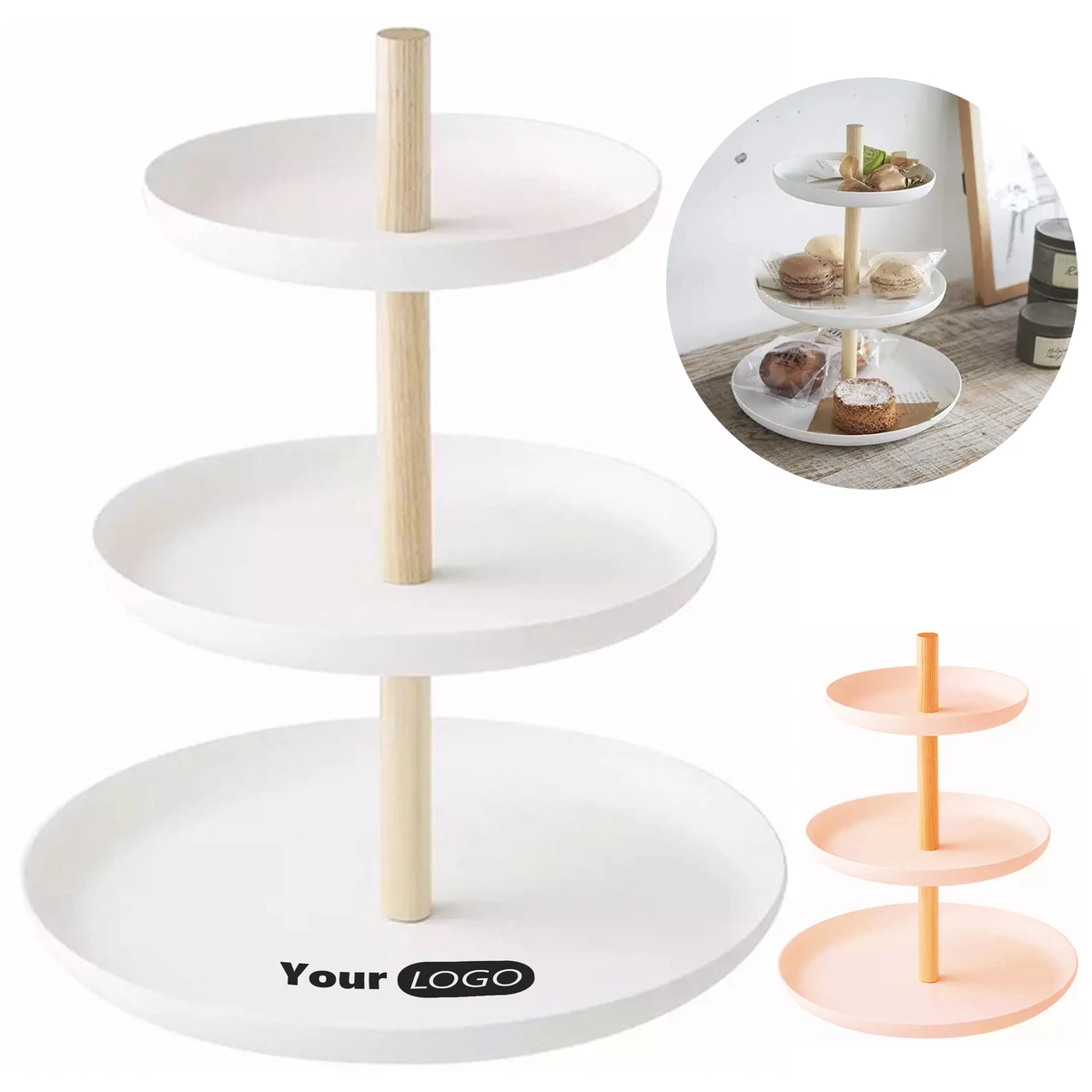 Iron Three Layer Storage Tray 1
