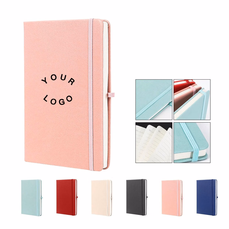 Durable PU Cover Notebook with Secure Strap