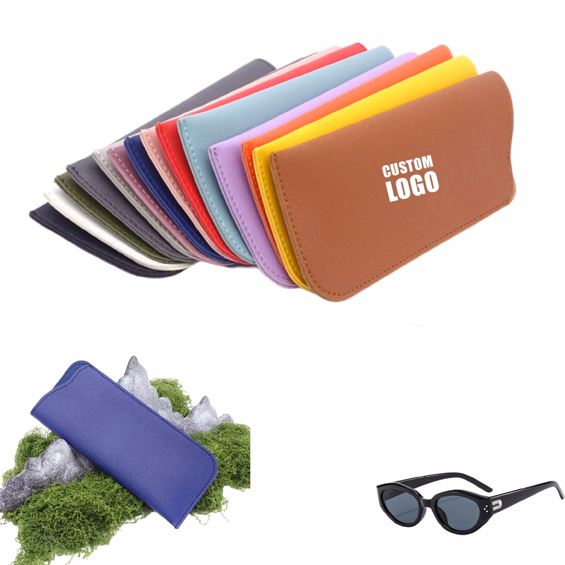 MOQ 10 pcs Leather Eyewear Pouch