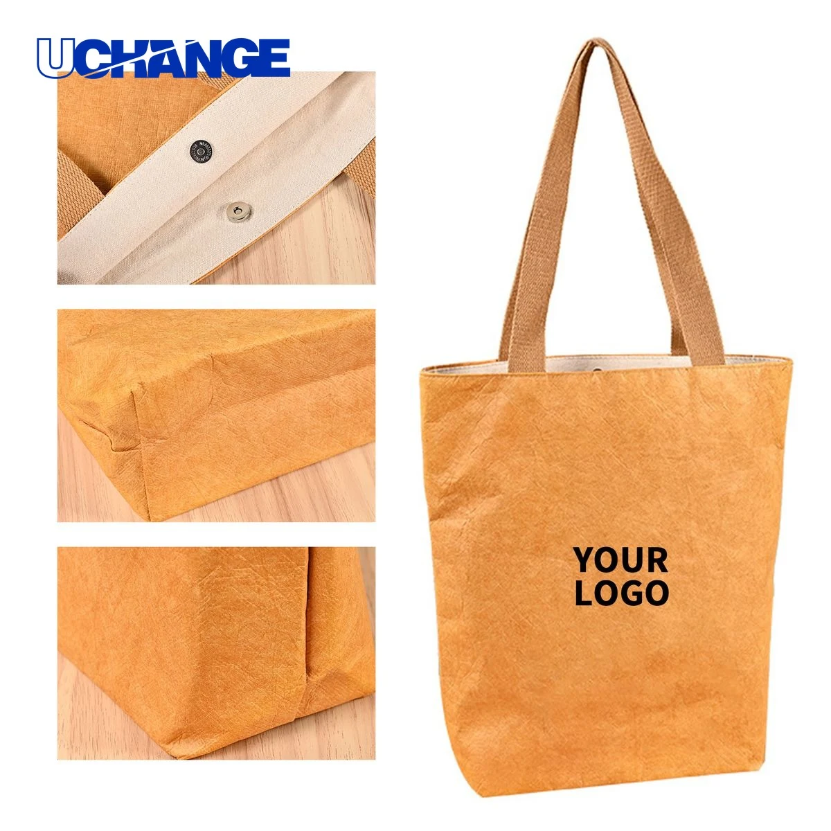 Leather Like Paper Tote Bag Carrier 1