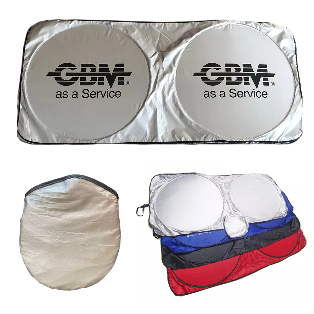 Foldable Car Sun Shade W/Pouch 1