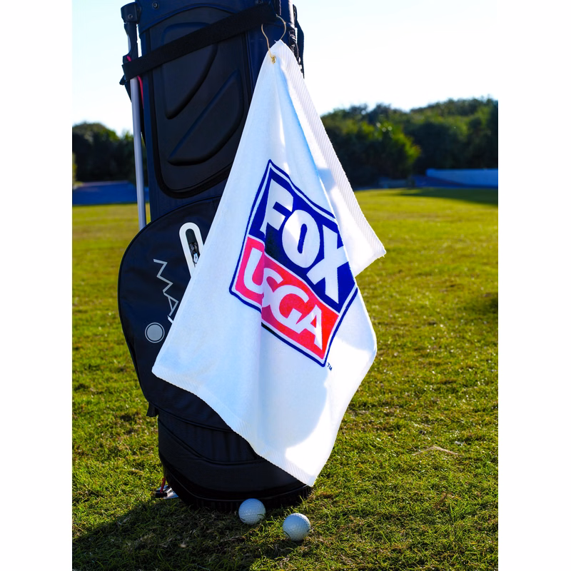 Turkish Signature Midweight Golf Towel (White)