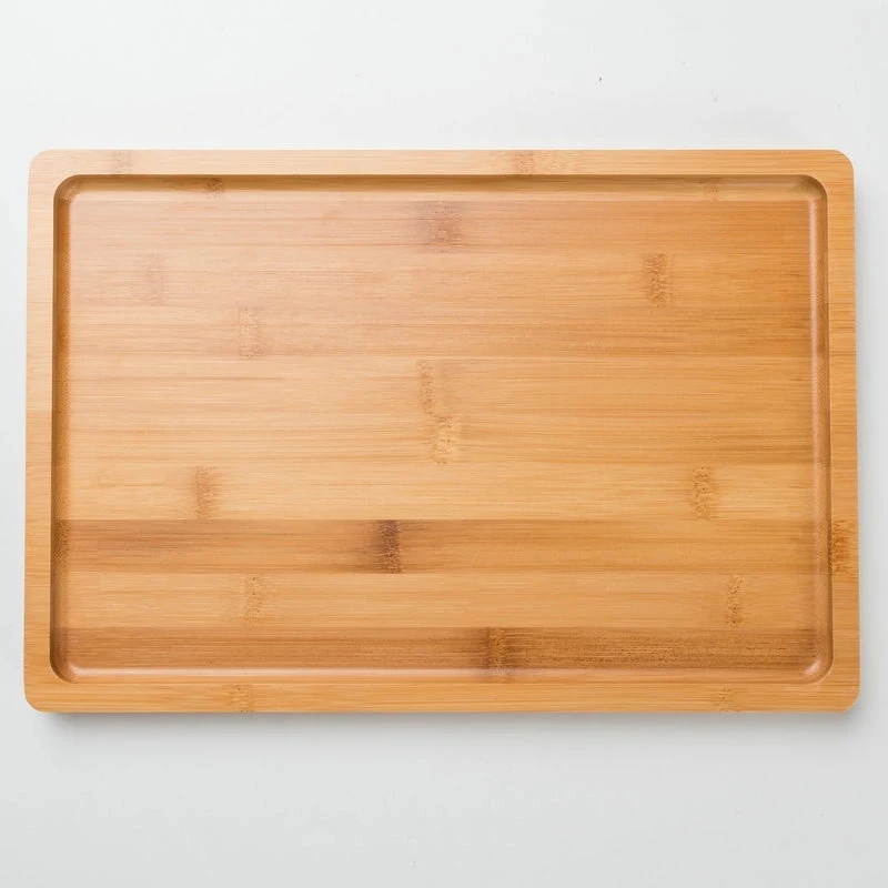 Square Wood Dinner Plate 1