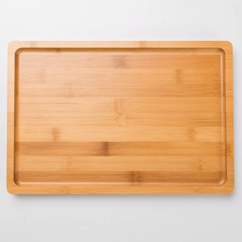 Square Wood Dinner Plate