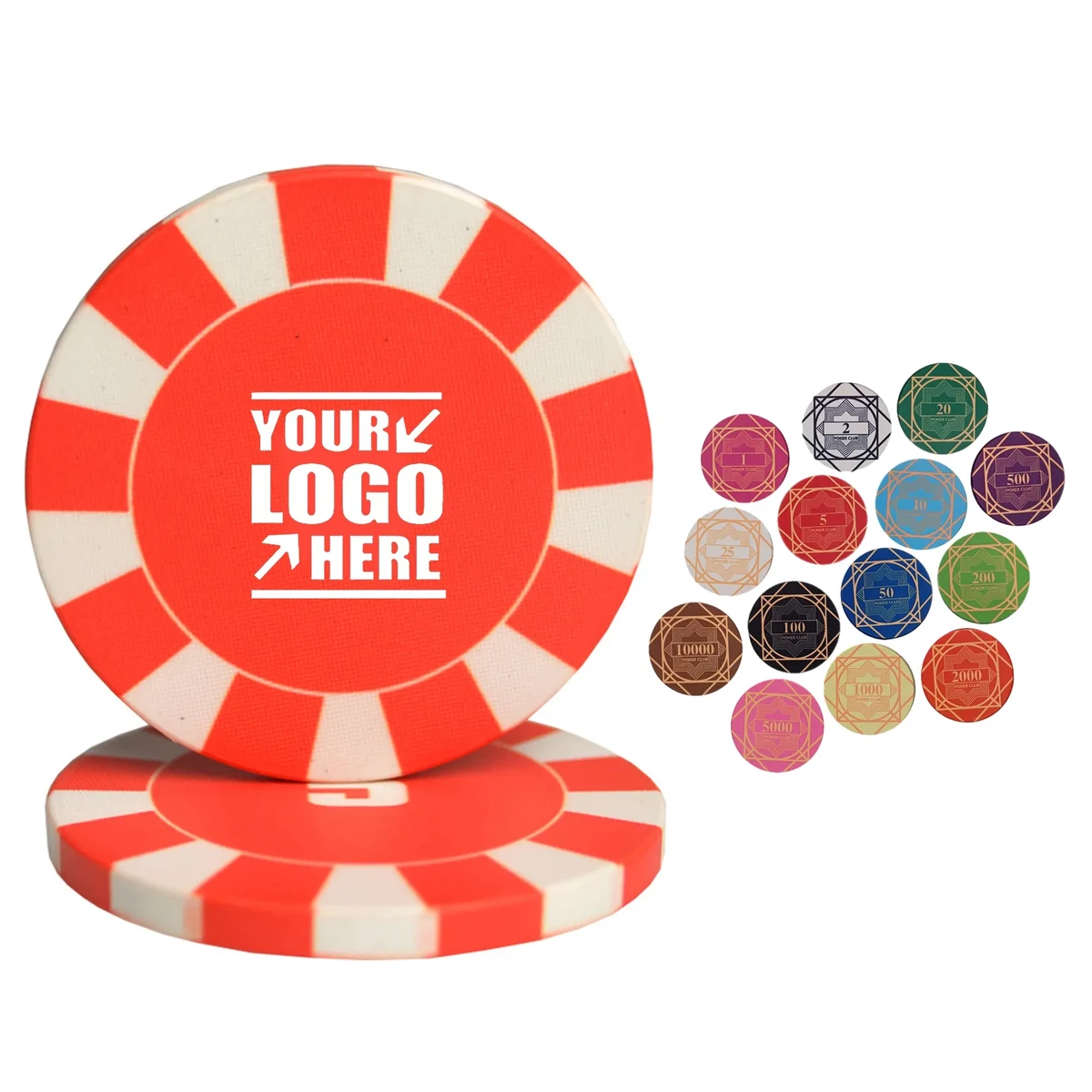 Full Color Ceramic Poker Chip 1