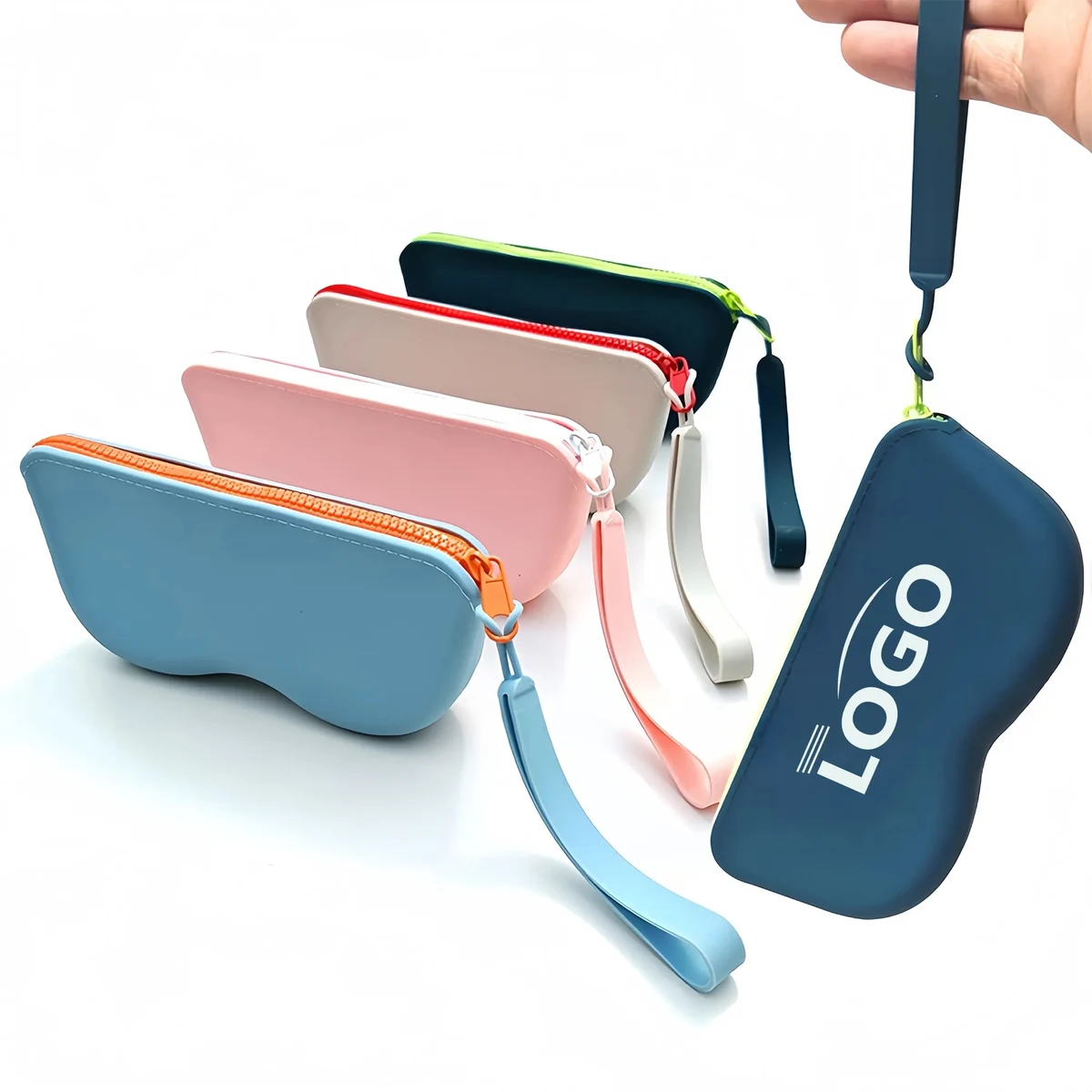 Portable Silicone Sunglasses Case With Adjustable Lanyard 1