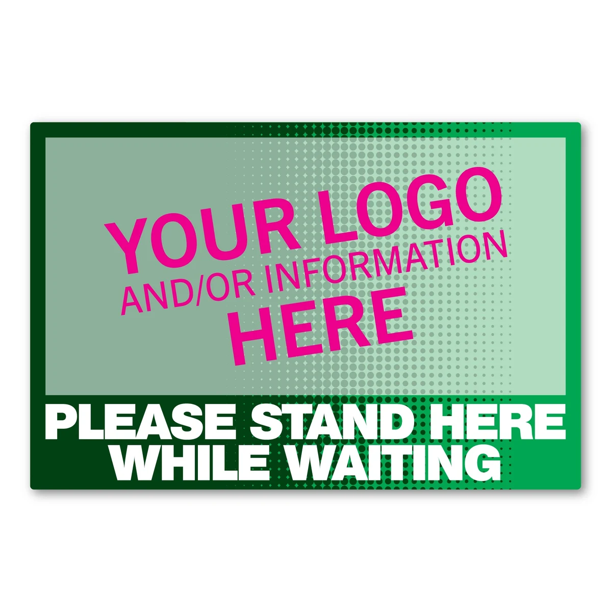 Rectangle Floor Decal - 12" x 18" 1