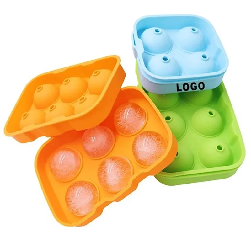 4 Silicone Ice Cube Sphere Molds 1