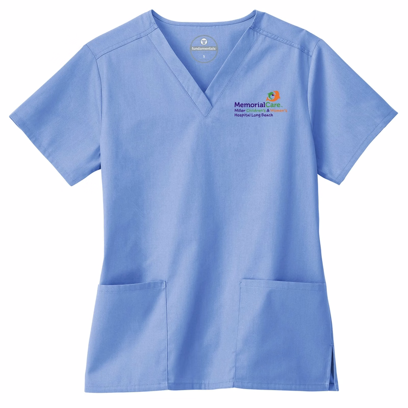FUNDAMENTALS LADIES TWO POCKET V-NECK TOP